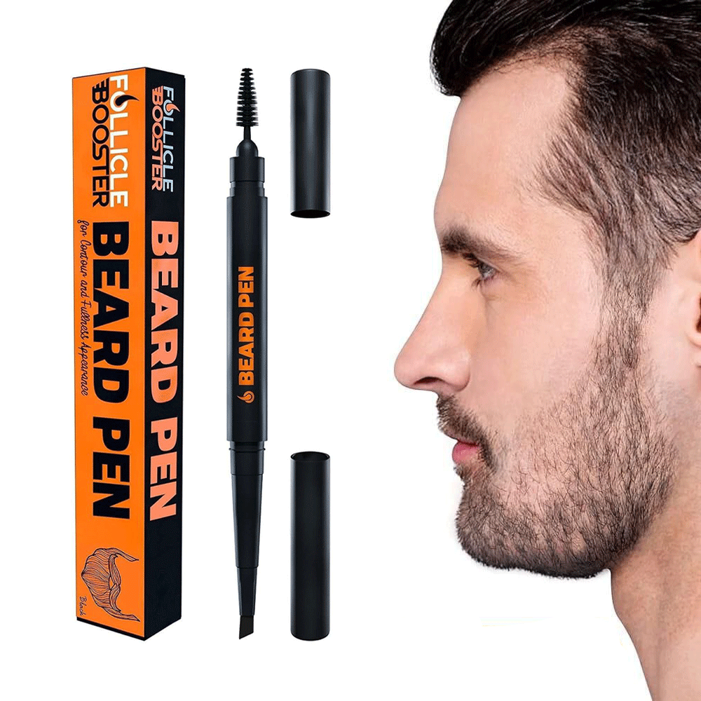 قلم برأسين لتعبئة فراغات اللحية وتحديدها Beard Styling Pen for Men