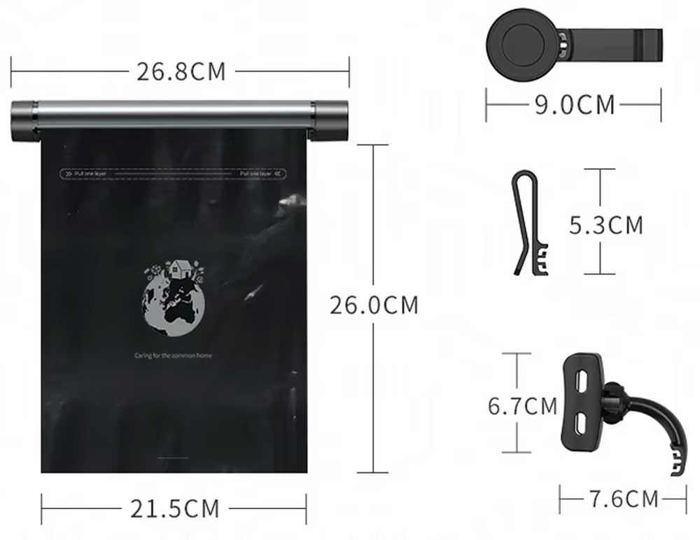 أكياس قمامة سيارة قابلة للطي Foldable car trash bags